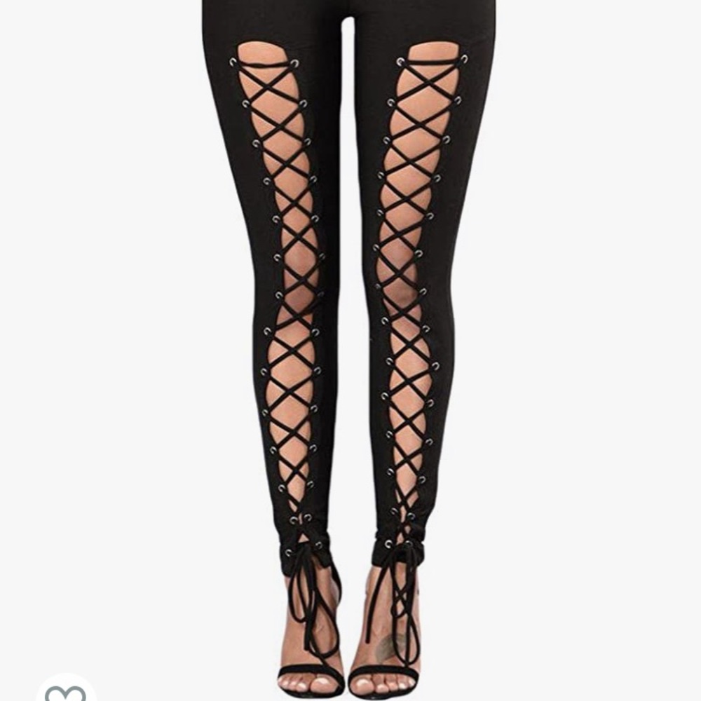 Brand new lace up leggings